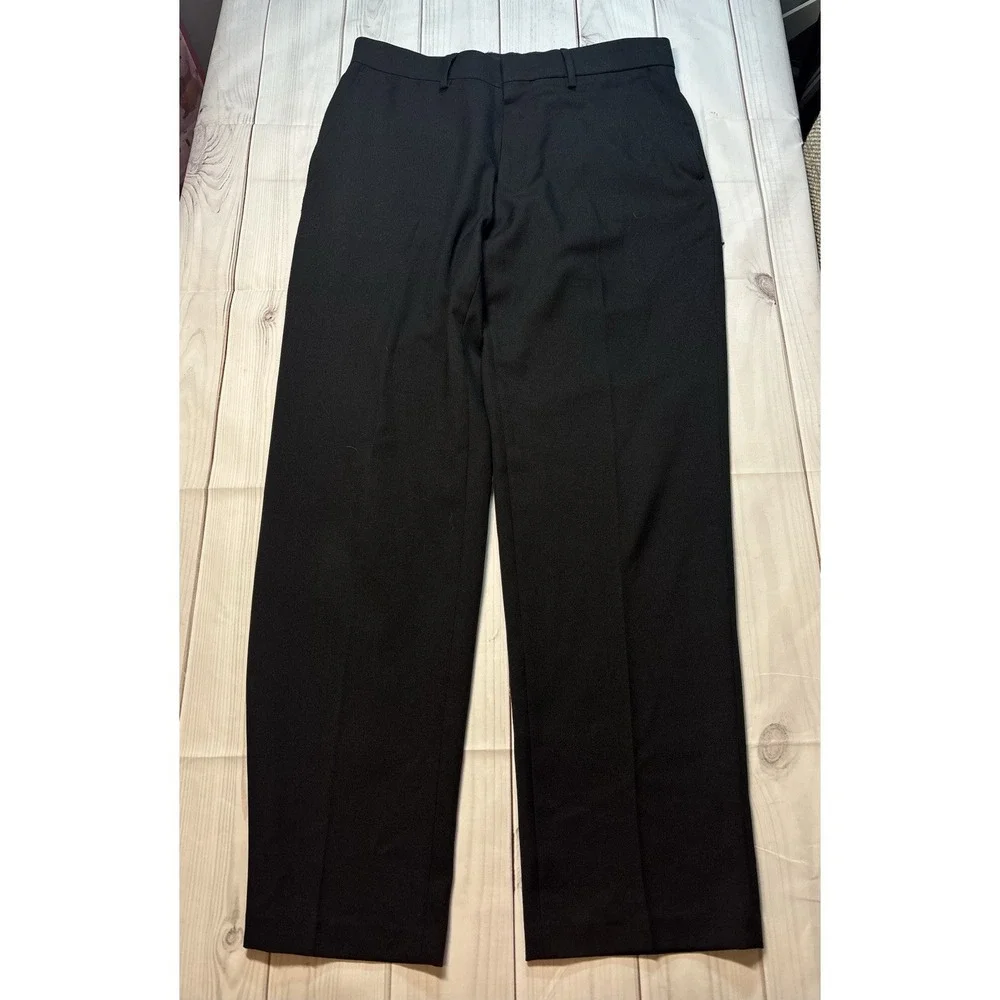 Haggar Tailored Travel Performance Men's Black Dress Pants 32x30